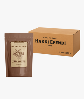 Hakkı Efendi Türk Kahvesi Koli 250gr (12adet)